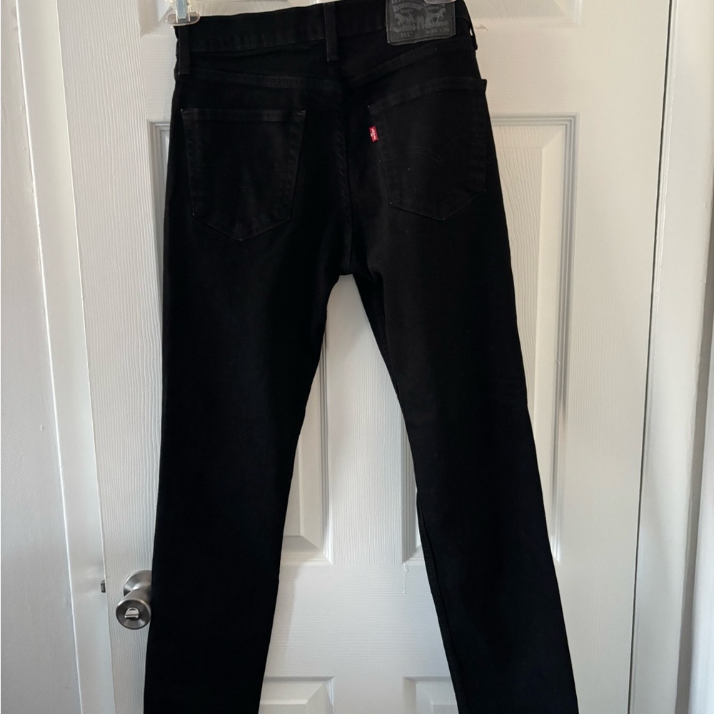 Levi's  Black Straight Leg Jeans